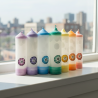 Set of 7 Chakra MAXI Candles 1st–7th Chakra Pillars – Svitsol | Handmade, Scented, Harmony
