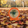 Round Photo Candle COUPLE Orange