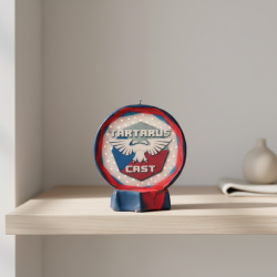 Round Logo Candle Tartarus Cast Blue-Red