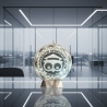 Round Logo Candle USK Akademik Black-White