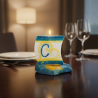 Boat Candle with Letter C