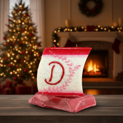 Boat Candle with Letter D