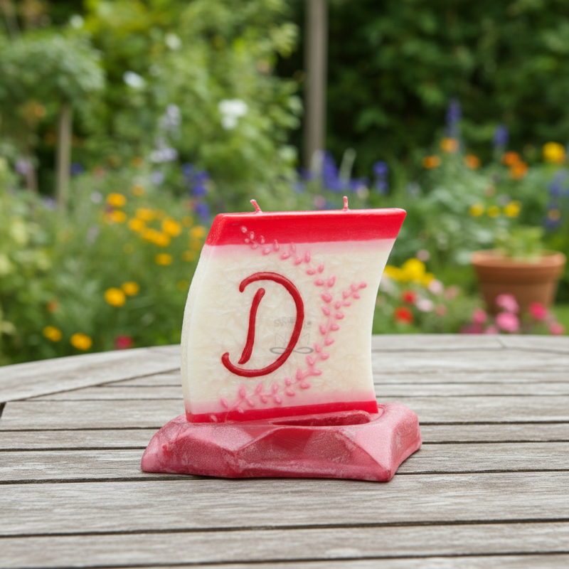 Boat Candle with Letter D