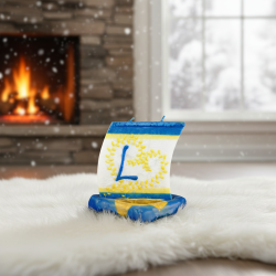 Boat Candle with Letter L