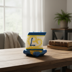 Boat Candle with Letter L