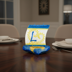 Boat Candle with Letter L