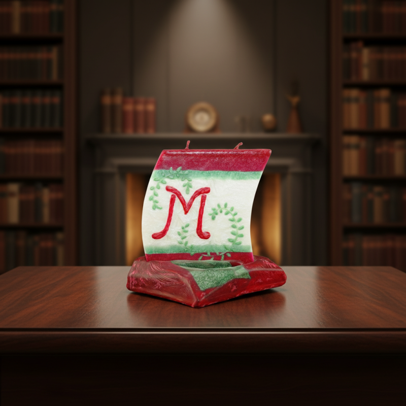 Boat Candle with Letter M