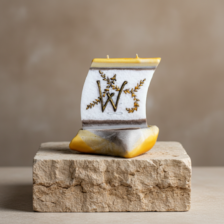 BOAT Candle with Letter W