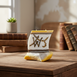 BOAT Candle with Letter W