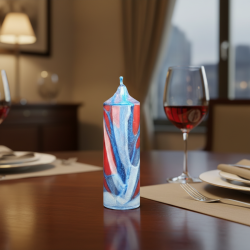 Pillar Candle Wild Strawberry – Handmade from Certified Wax by Svitsol