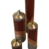 Kolekce advent svící HNĚDOZLATÁ 4ks