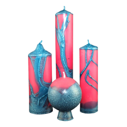 Advent Candle Collection FRIENDSHIP - Handmade Set from Královské Poříčí with Certified Wax