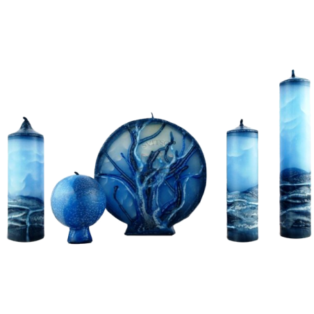 Kolekce svíček Ledová královna 5ks