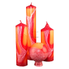 Candle Collection CROWN - Handmade Elegance from Královské Poříčí with Cotton Wick