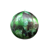Large Sphere Candle Green-Speckled