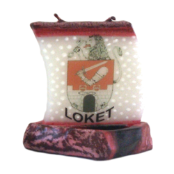 Svíčka LODIČKA s logem LOKET