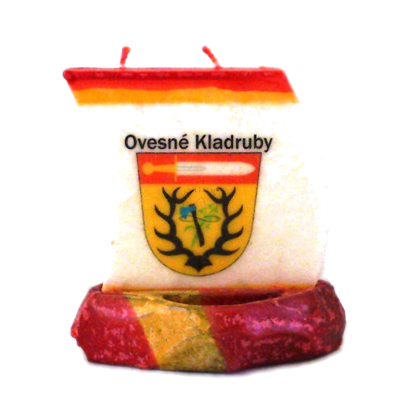 Svíčka LODIČKA s logem OVESNÉ KLADRUBY