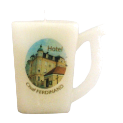 Svíčka pohárek logo HOTEL CÍSAŘ FERDINAND