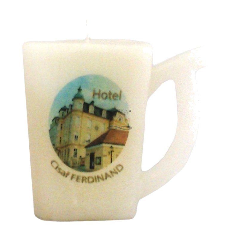 Svíčka pohárek logo HOTEL CÍSAŘ FERDINAND