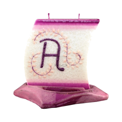 Boat Candle with Letter A