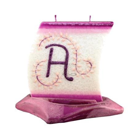 Svíčka LOĎKA S PÍSMENEM A