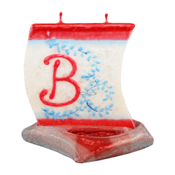 Svíčka LOĎKA S PÍSMENEM B