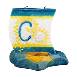 Svíčka LOĎKA S PÍSMENEM C