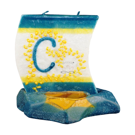 Svíčka LOĎKA S PÍSMENEM C