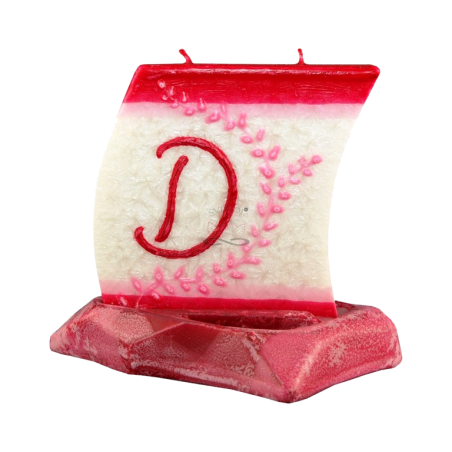 Svíčka LOĎKA S PÍSMENEM D