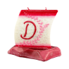 Boat Candle with Letter D