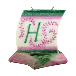 Boat Candle with Letter H