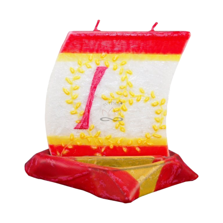 Svíčka LOĎKA S PÍSMENEM I