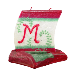 Boat Candle with Letter M