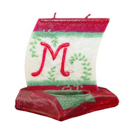 Svíčka LOĎKA S PÍSMENEM M