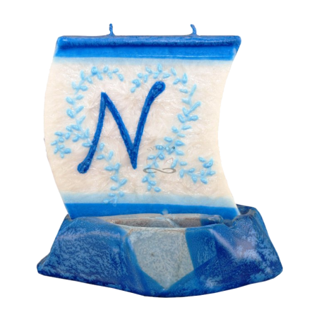 Svíčka LOĎKA S PÍSMENEM N