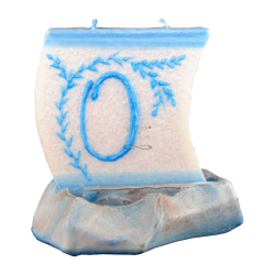 Svíčka LOĎKA S PÍSMENEM O