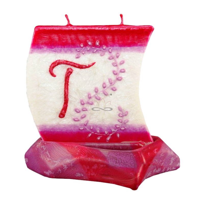 Svíčka LOĎKA S PÍSMENEM T