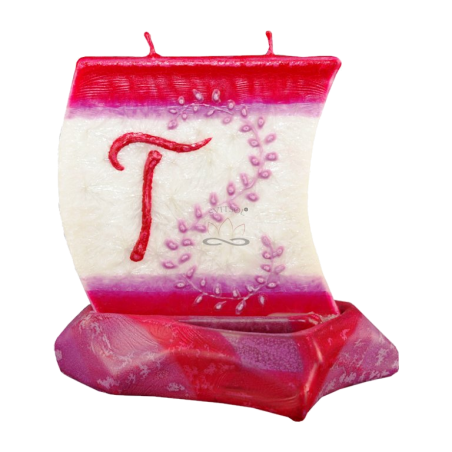 Svíčka LOĎKA S PÍSMENEM T