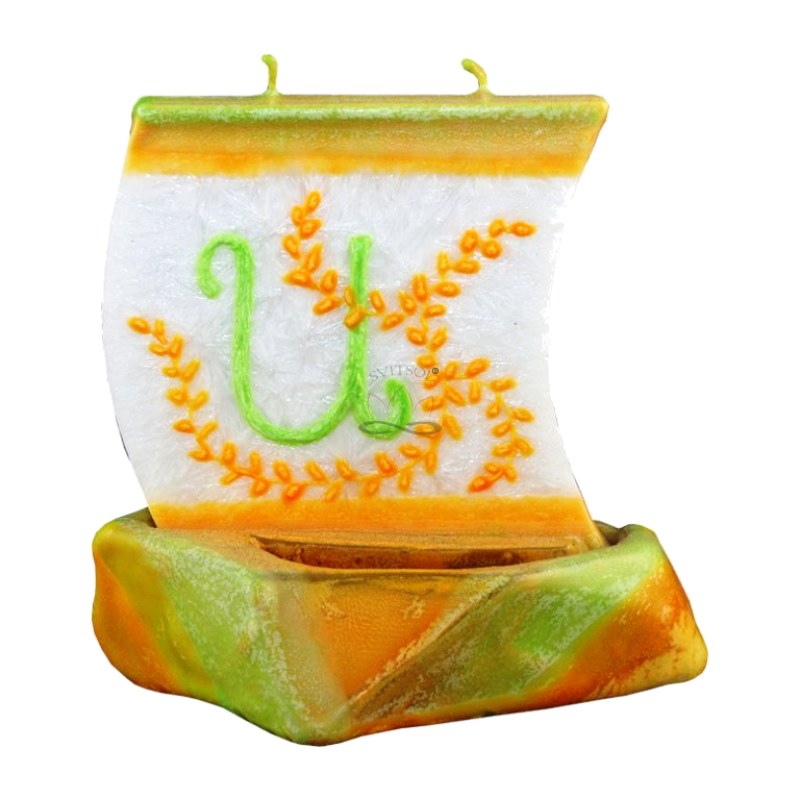 Svíčka LOĎKA S PÍSMENEM U