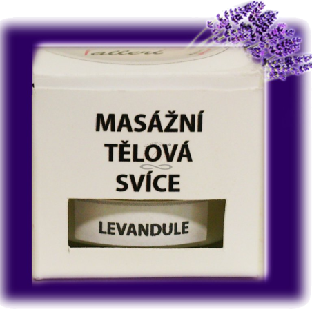 Svíčka "MASÁŽNÍ TĚLOVÁ" VALLERI LUXURY LEVANDULE malé balení