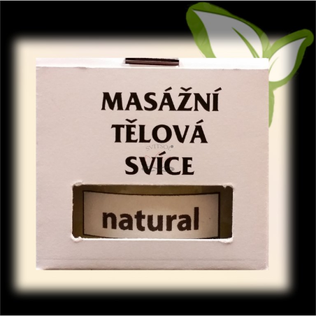 Svíčka MASÁŽNÍ TĚLOVÁ VALLERI LUXURY NATURAL menší balení