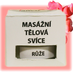 VALLERI LUXURY masážní svíčka 90 g, růže velké balení