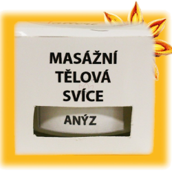 Svíčka MASÁŽNÍ TĚLOVÁ VALLERI LUXURY ANÝZ menší balení