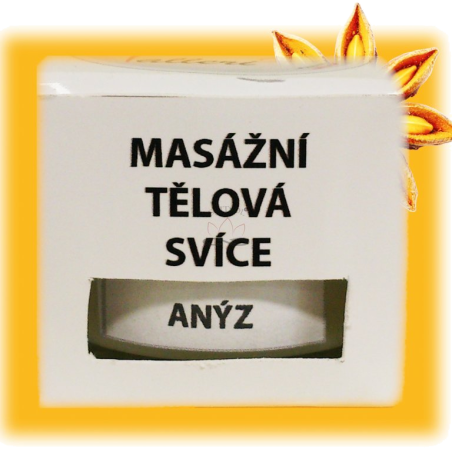 Svíčka MASÁŽNÍ TĚLOVÁ VALLERI LUXURY ANÝZ menší balení