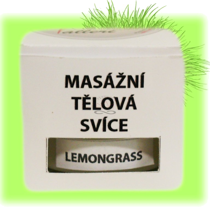 Svíčka MASÁŽNÍ TĚLOVÁ VALLERI LUXURY LEMONGRASS větší balení