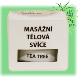 Svíčka MASÁŽNÍ TĚLOVÁ VALLERI LUXURY TEA TREE menší balení
