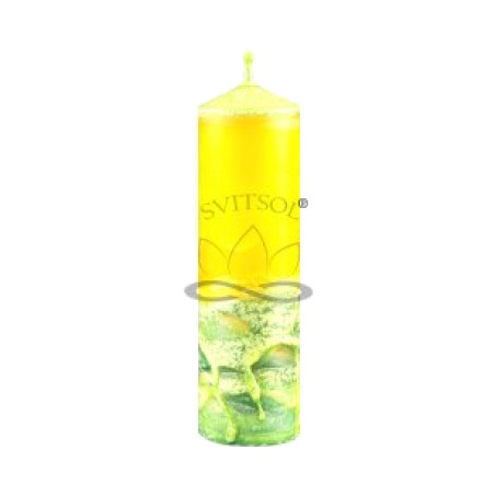 Tall Slim Pillar Candle Citronella SVITSOL | Handmade